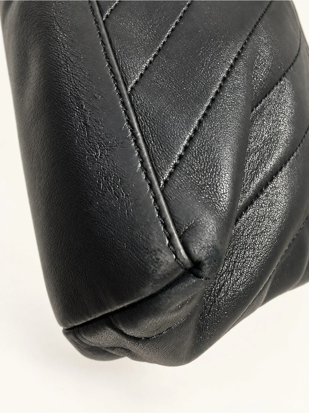 Tory Burch Black Quilted Leather Shoulder Bag with Gold Chain Strap